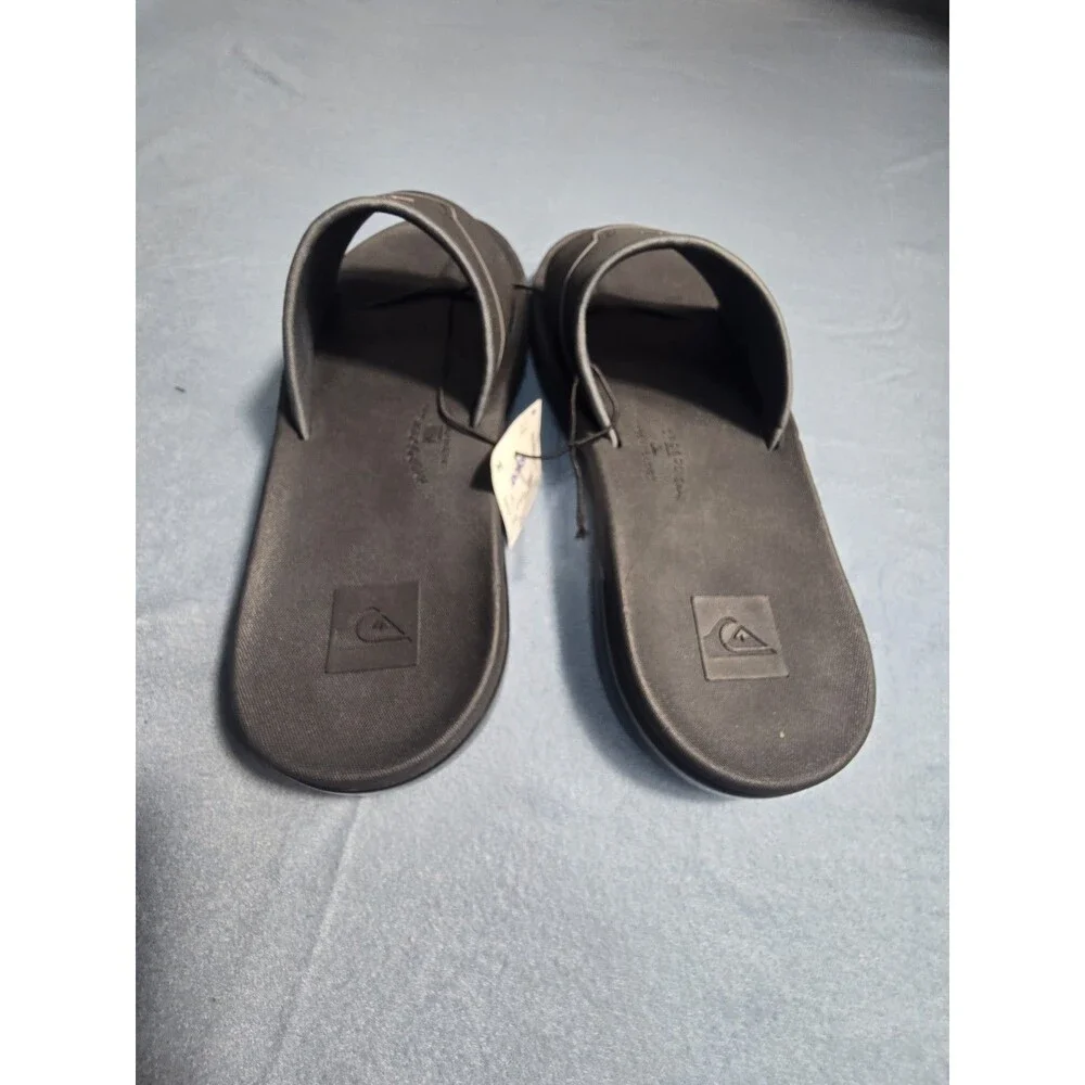Quiksilver Hydrobound Slide Sandals Men’s Size 11 Black Comfort Slides NWT